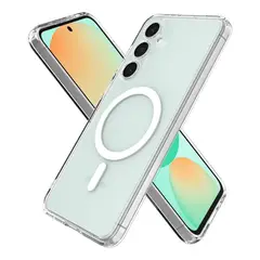 JOIGO - Carcasa Magsafe Transparente Antigolpe Para Samsung S24 Fe