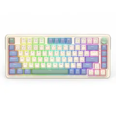 REDRAGON - Teclado Gamer Ucal Pro K673 RGB Red Switch Blanco en Español