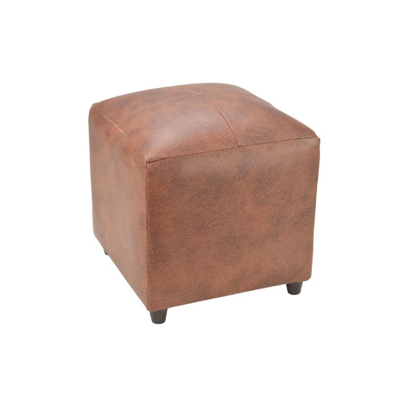 BILDUN - Pouf Cuero Sintético café