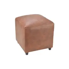 BILDUN - Pouf Cuero Sintético café