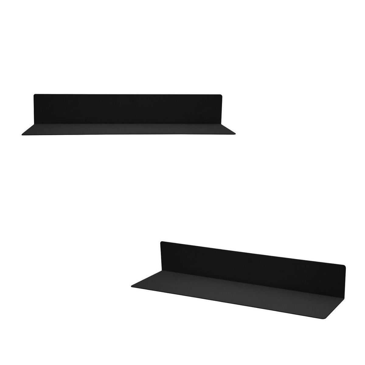 DAY - Repisa Flotante para Decoración de Metal Negro DAY