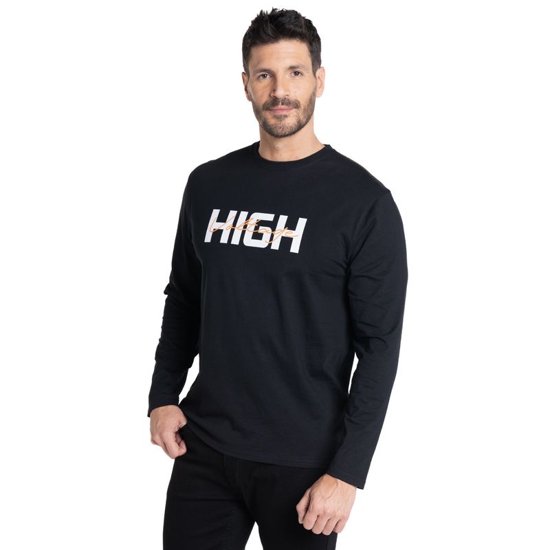 KOTTING - POLERA MANGA LARGA JERSEY ESTAMPADO FRONT KOTTING