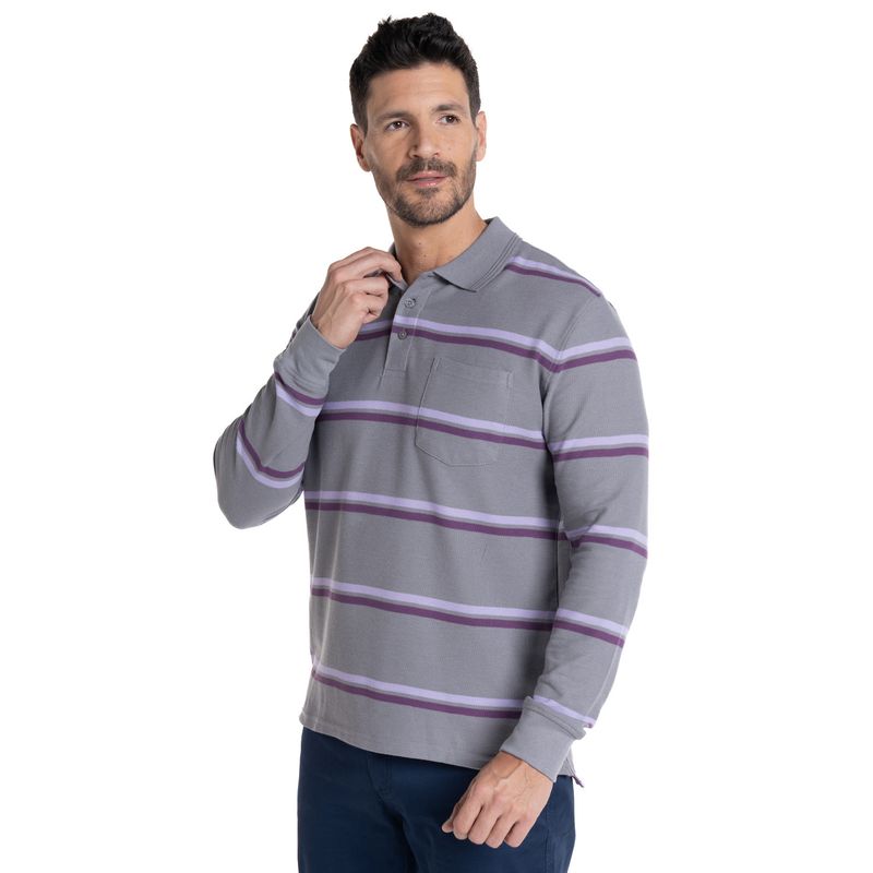 KOTTING - POLERA MANGA LARGA PIQUE LISTADA KOTTING