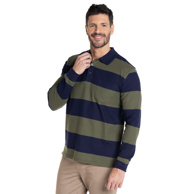 KOTTING - POLERA MANGA LARGA PIQUE LISTADA KOTTING