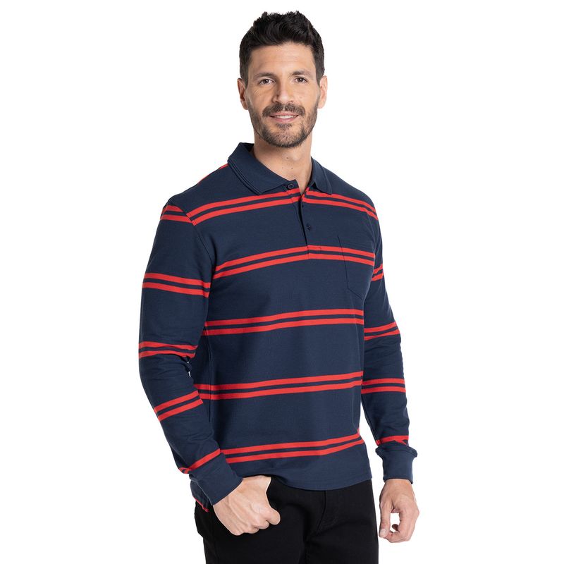 KOTTING - POLERA MANGA LARGA PIQUE LISTADA KOTTING