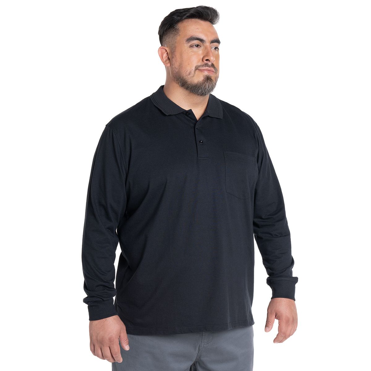 KOTTING - POLERA MANGA LARGA JERSEY CUELLO CAMISERO KOTTING