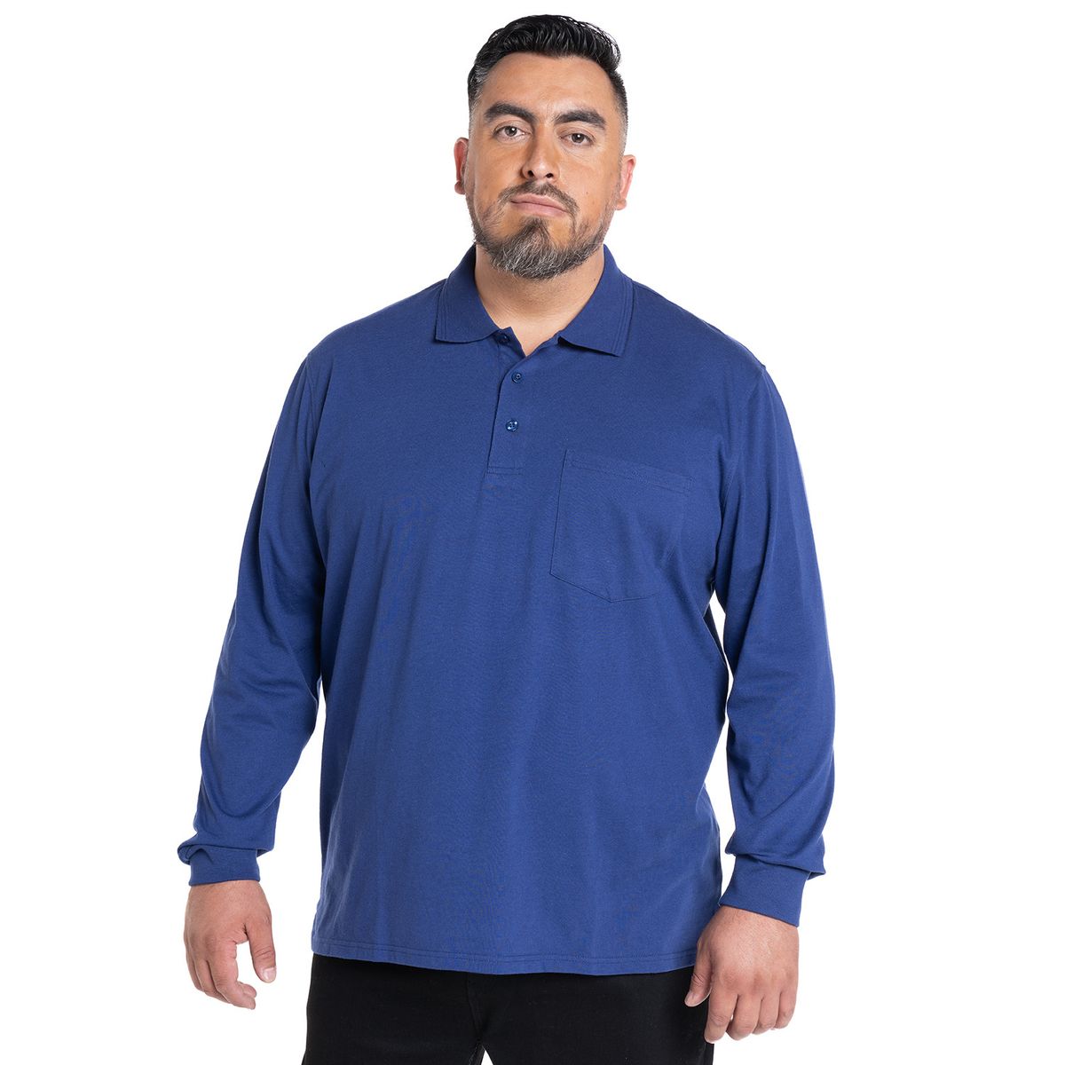 KOTTING - POLERA MANGA LARGA JERSEY CUELLO CAMISERO KOTTING