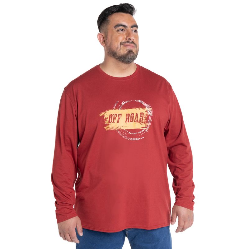 KOTTING - POLERA MANGA LARGA JERSEY ESTAMPADO FRONT KOTTING