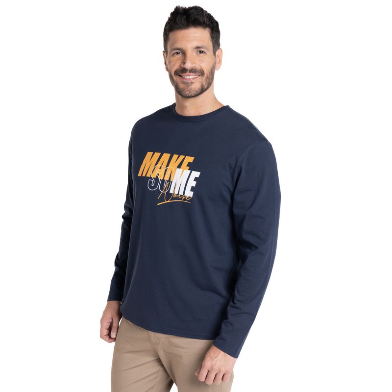 KOTTING - POLERA MANGA LARGA JERSEY ESTAMPADO FRONT KOTTING