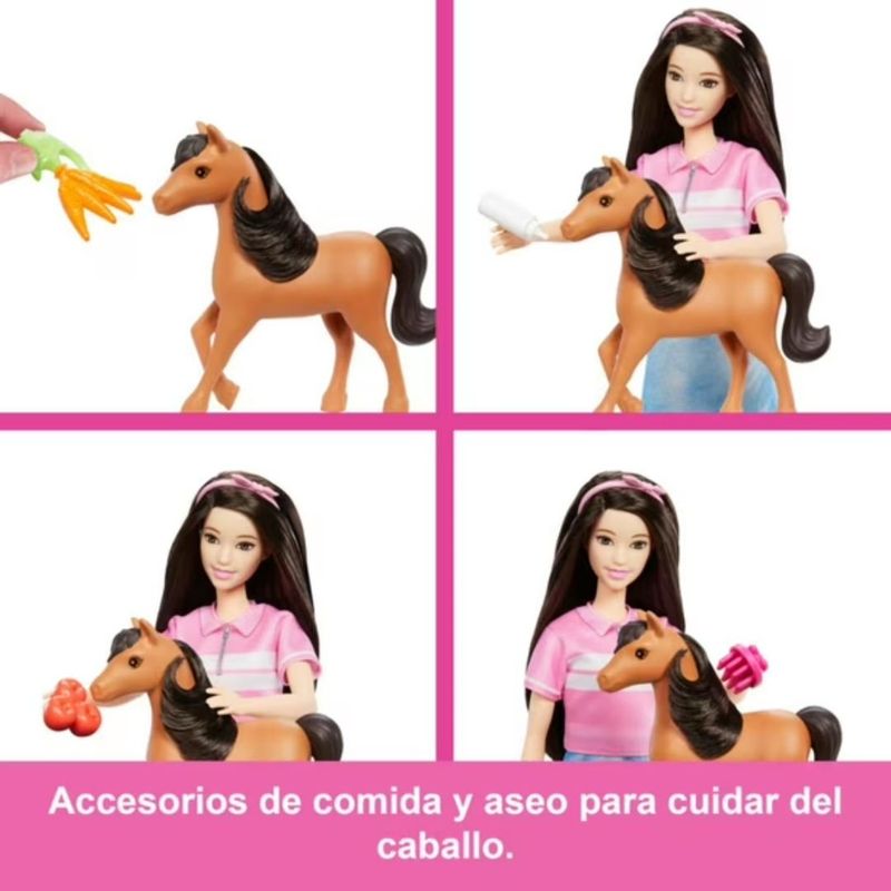 MATTEL - Muñeca Barbie Pony Caballito 30cm