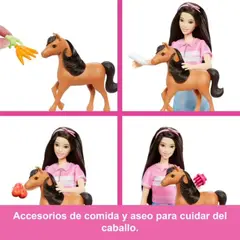 MATTEL - Muñeca Barbie Pony Caballito 30cm