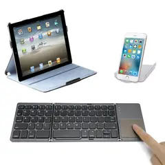 GENERICO - Mini Teclado Inalámbrico Plegable Pad Táctil Español Letra Ñ