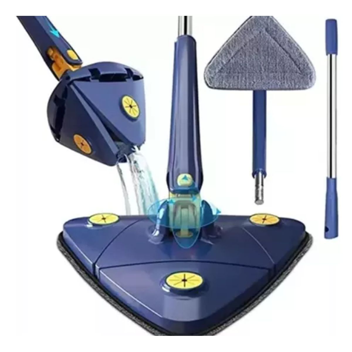 GENERICO - Mopa Trapeador Gira 360° Triangular Escurridor Automatico