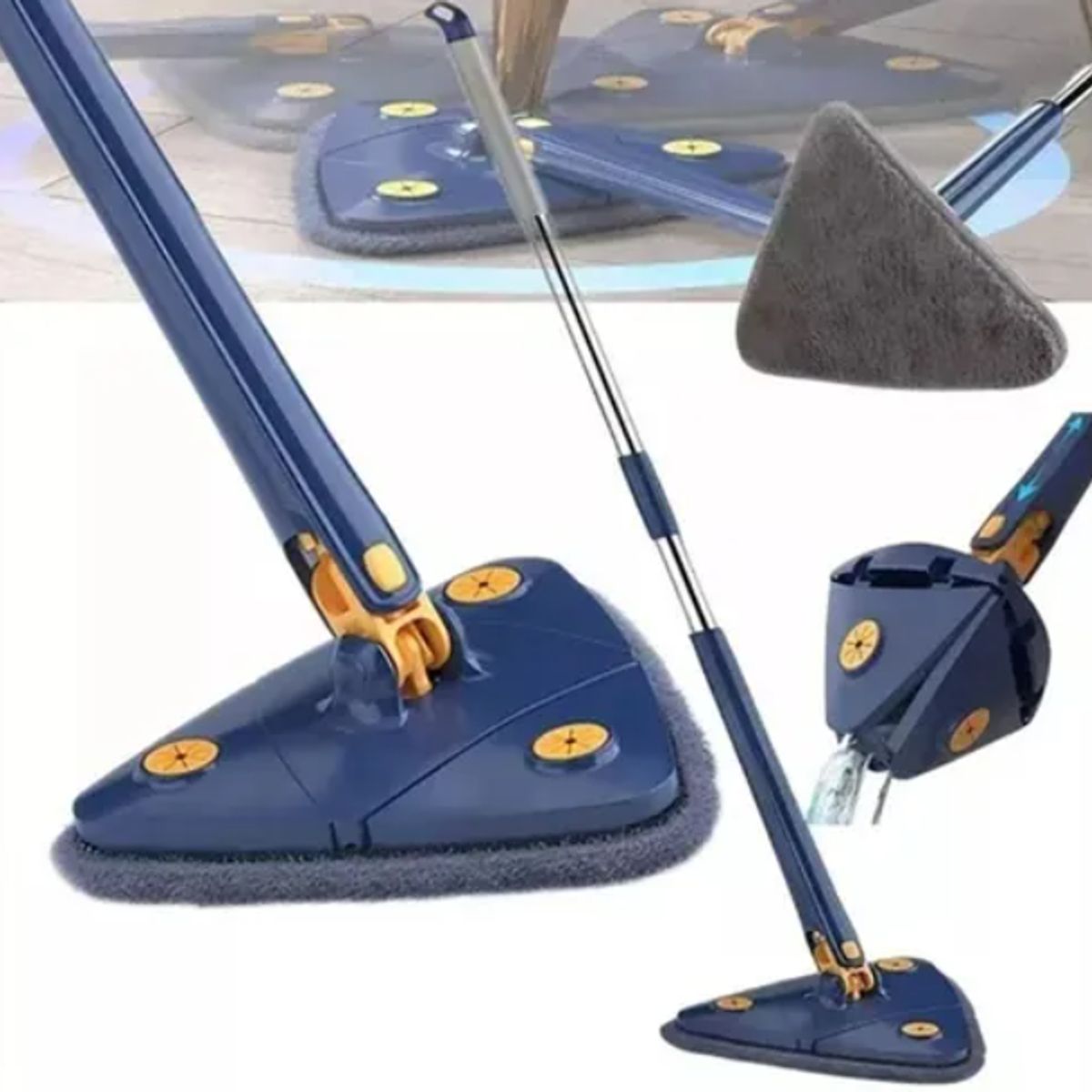 GENERICO - Mopa Trapeador Gira 360° Triangular Escurridor Automatico