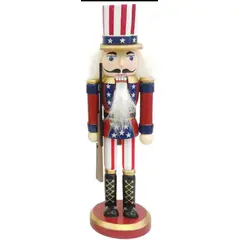 TIOZONEY - Adornos De Cascanueces De Madera 25CM