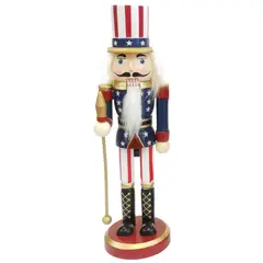 TIOZONEY - Adornos De Cascanueces De Madera 25CM