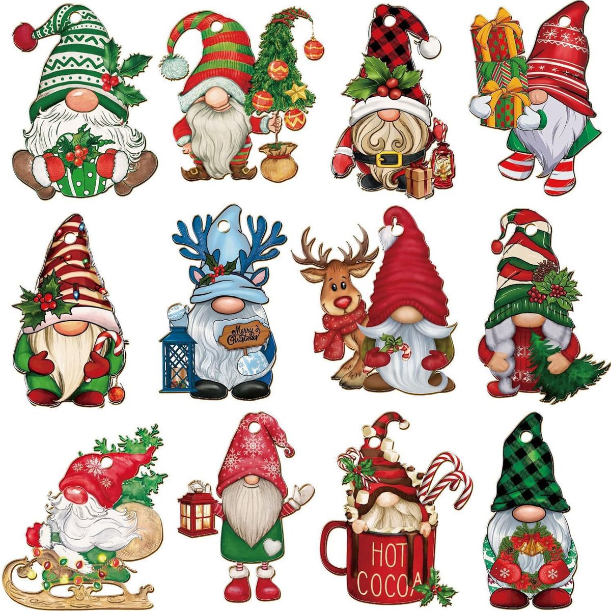 TIOZONEY - 36pcs Juego de adornos de Navidad