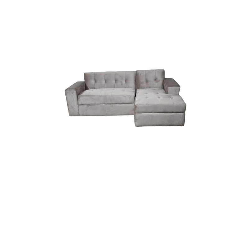 DISEÑOS VALESTRINI - SECCIONAL FELPA BEIGE DIVAN DERECHO