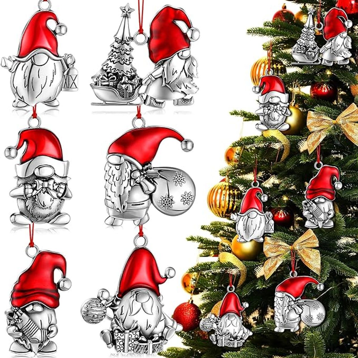 TIOZONEY - 6pcs Juego de adornos de Navidad