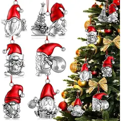 TIOZONEY - 6pcs Juego de adornos de Navidad