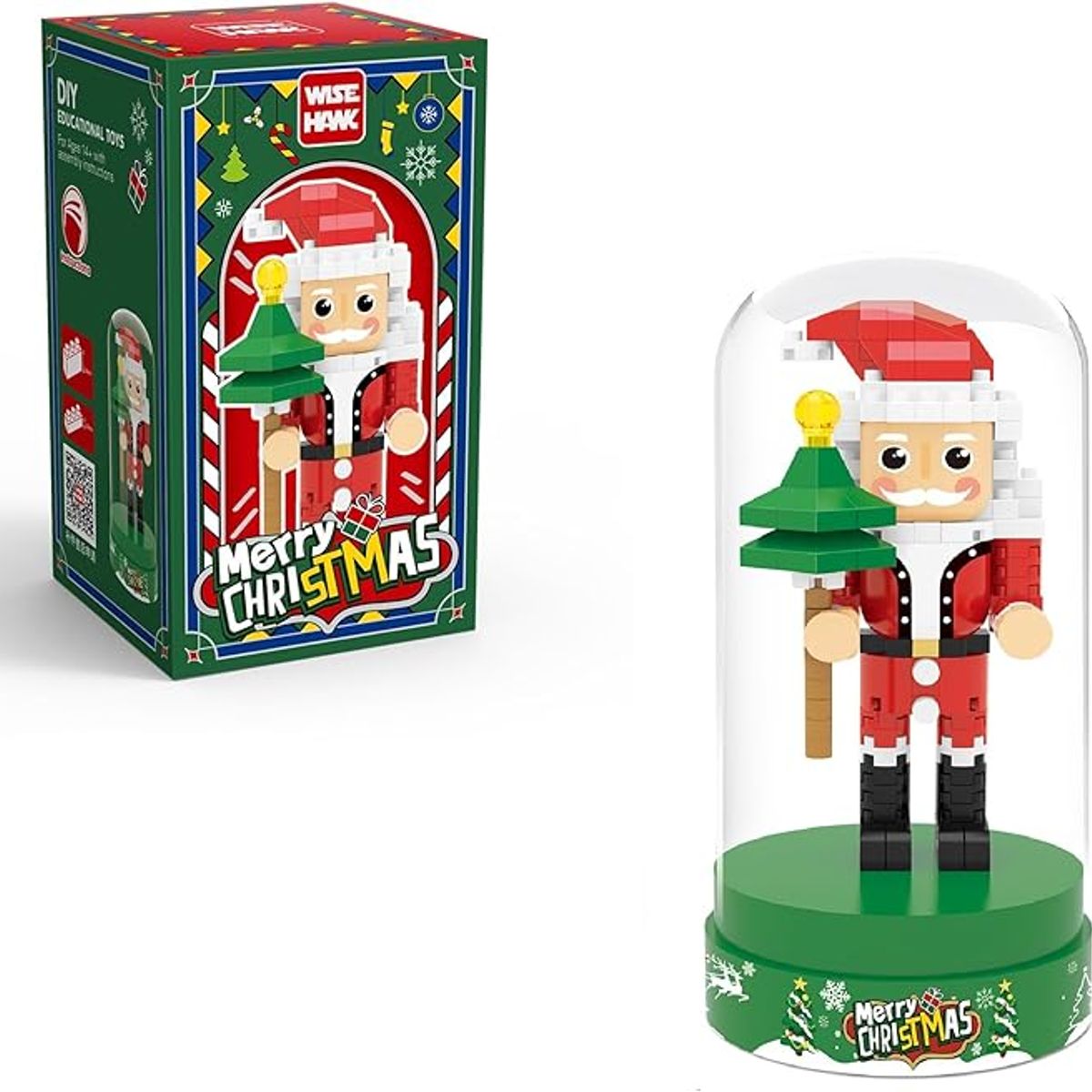 TIOZONEY - 1pcs Cascanueces Navidad Bloque Juguetes