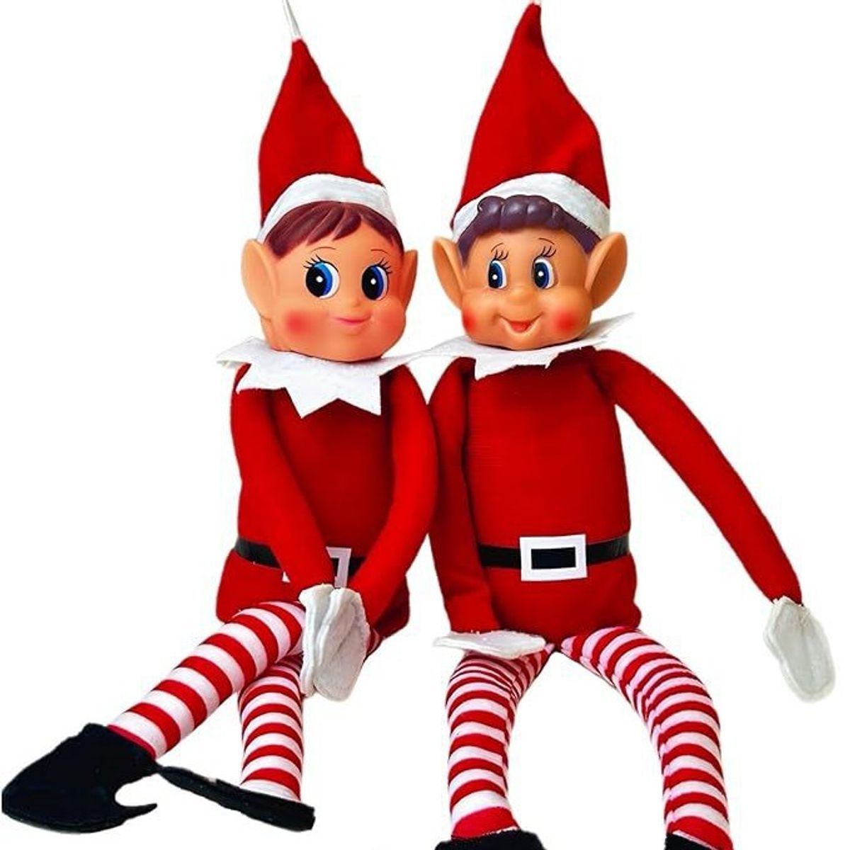 TIOZONEY - Muñeca de elfo navideño - Negro