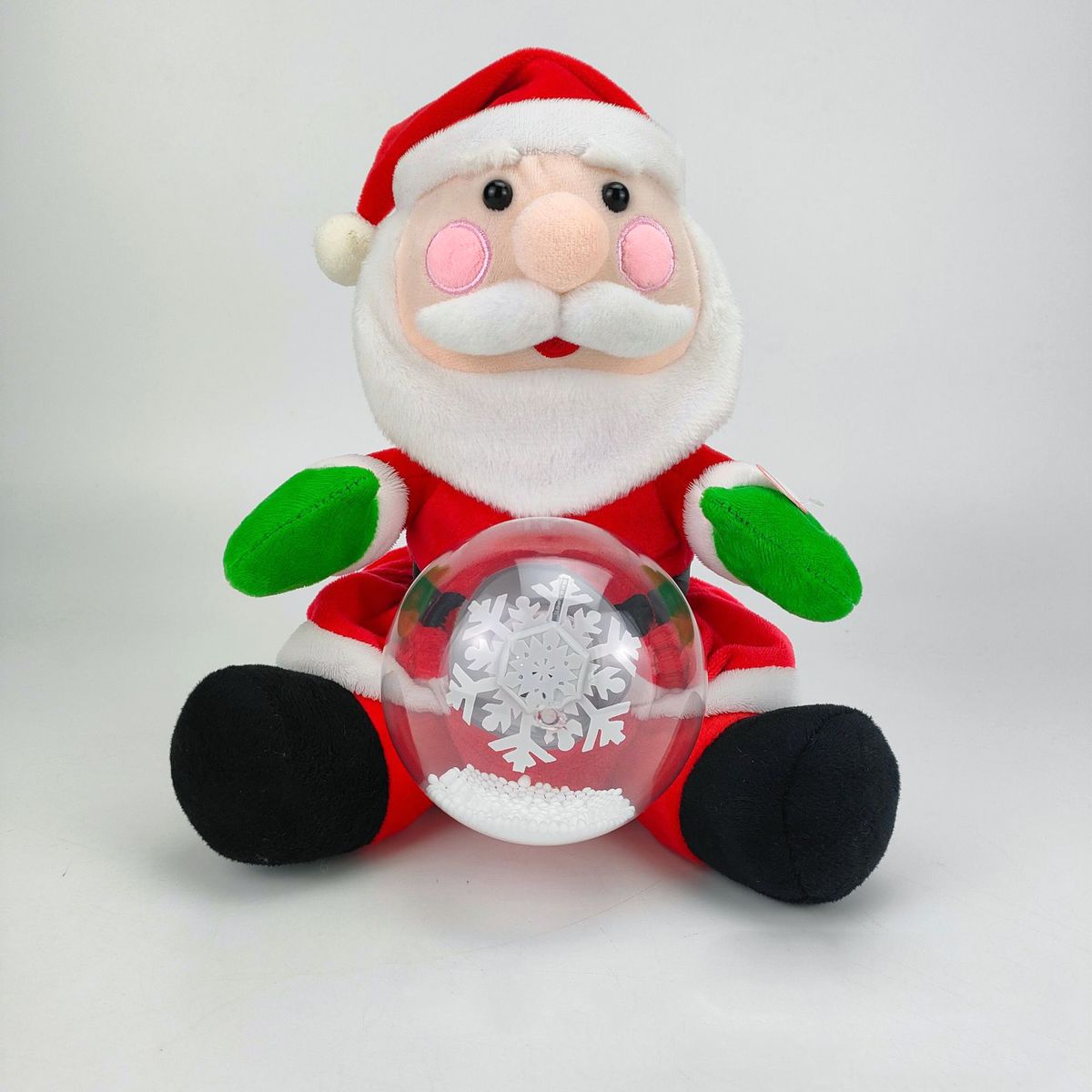 TIOZONEY - Juguete Papá Noel luminoso que canta 25 cm