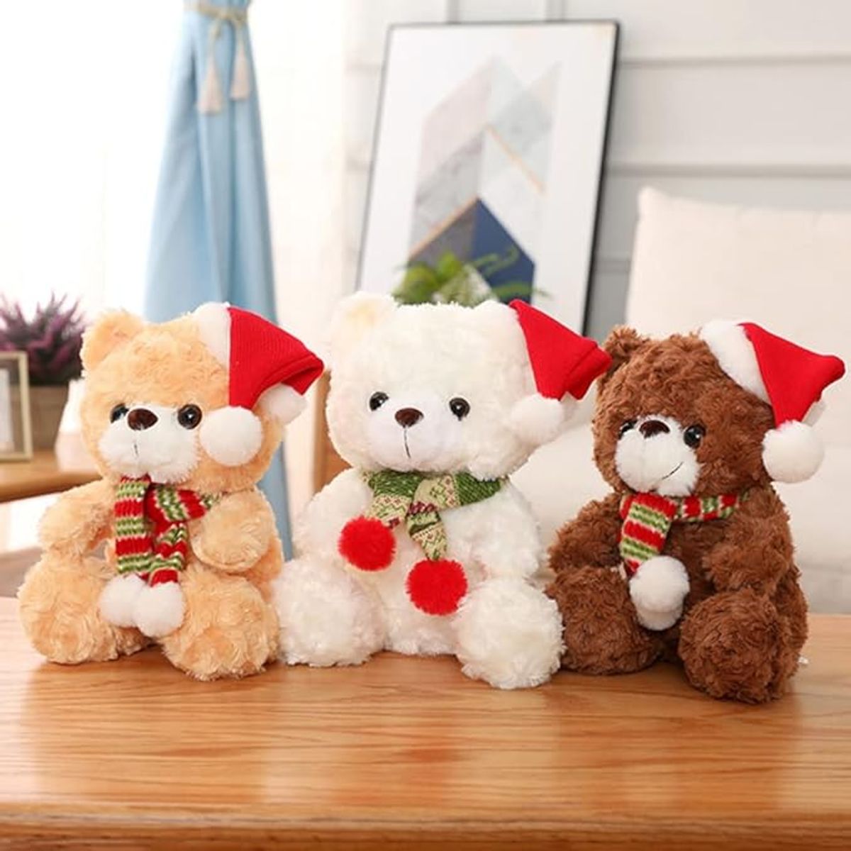 TIOZONEY - Muñeco de peluche navideño