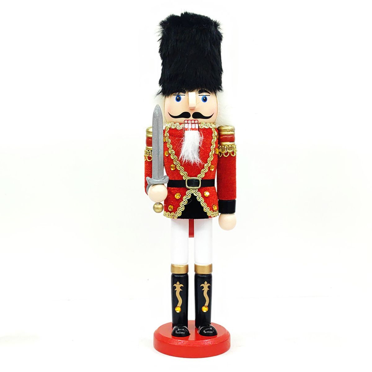 TIOZONEY - Adornos De Cascanueces De Madera 30CM