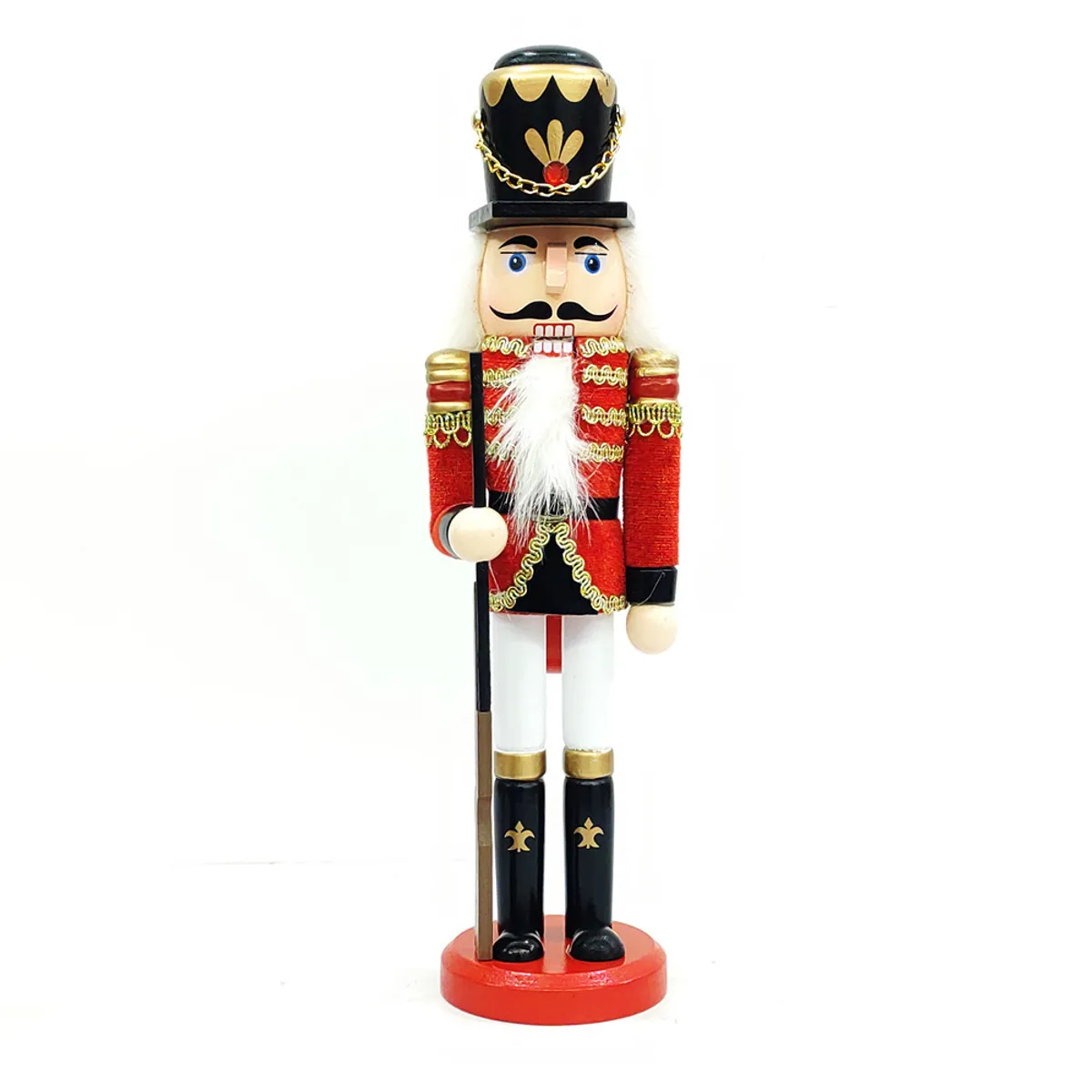 TIOZONEY - Adornos De Cascanueces De Madera 30CM