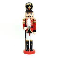 TIOZONEY - Adornos De Cascanueces De Madera 30CM
