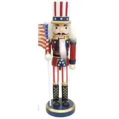 TIOZONEY - Adornos De Cascanueces De Madera 25CM