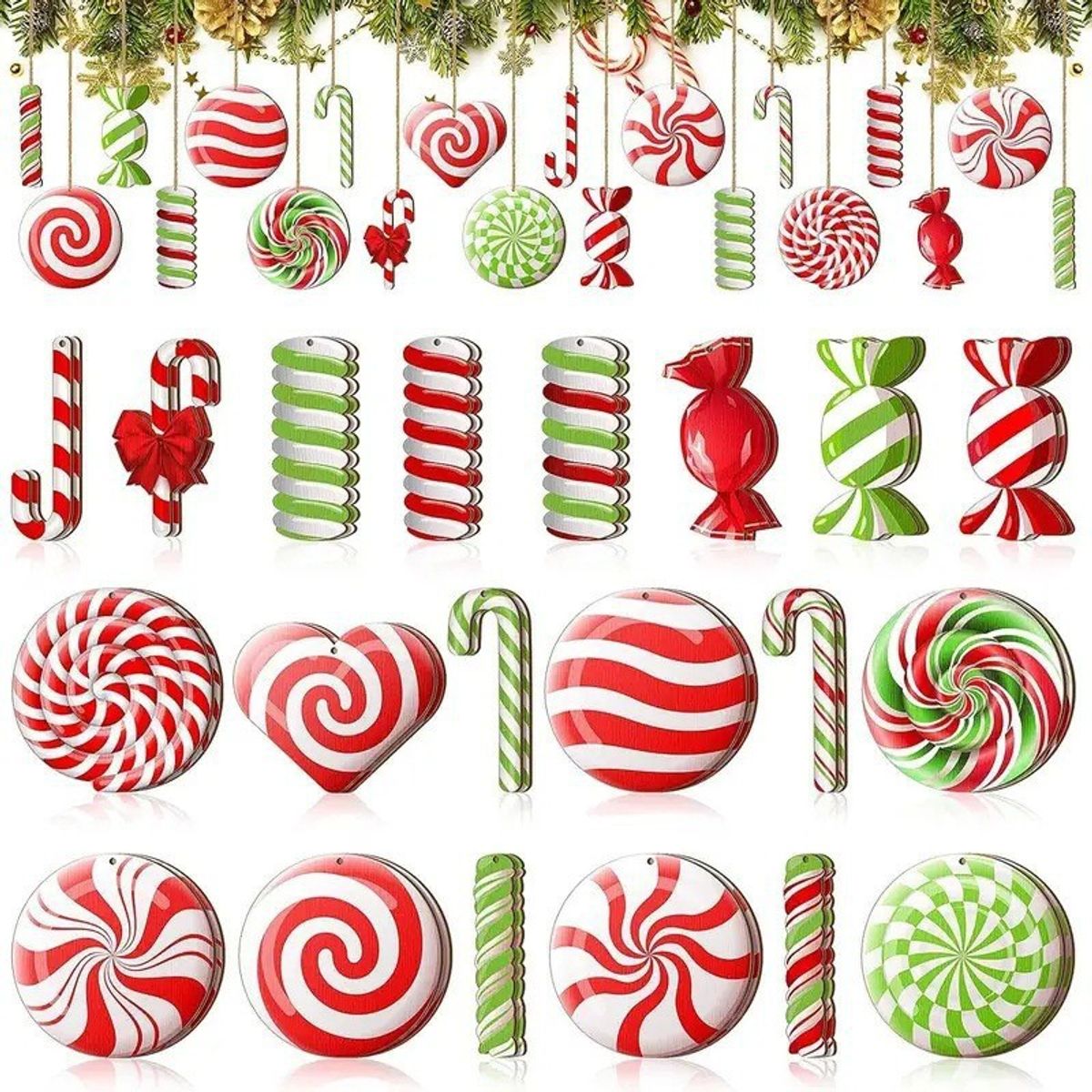 40pcs Juego de adornos de Navidad, marca TIOZONEY - Foto Principal