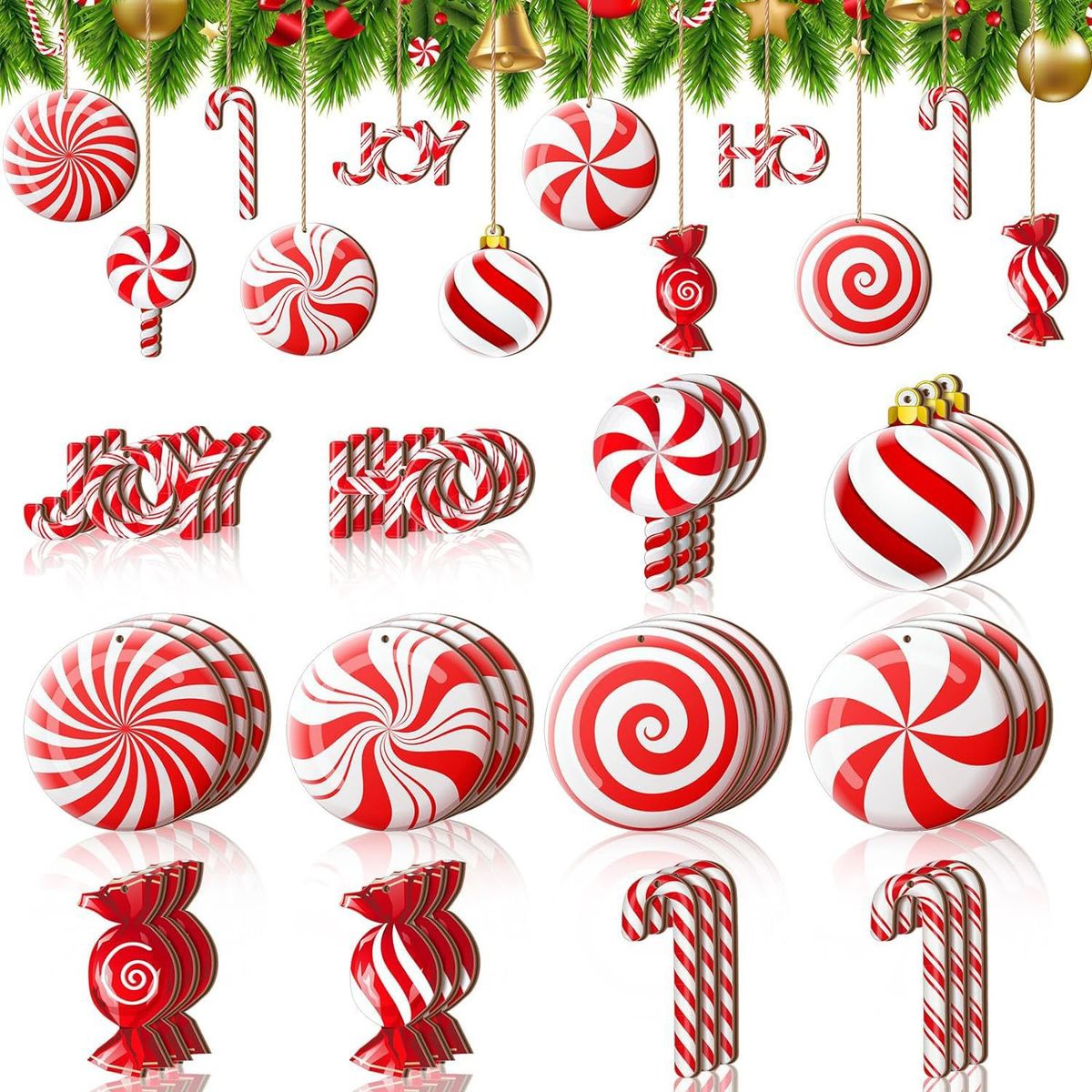 36pcs Juego de adornos de Navidad, marca TIOZONEY - Foto Principal