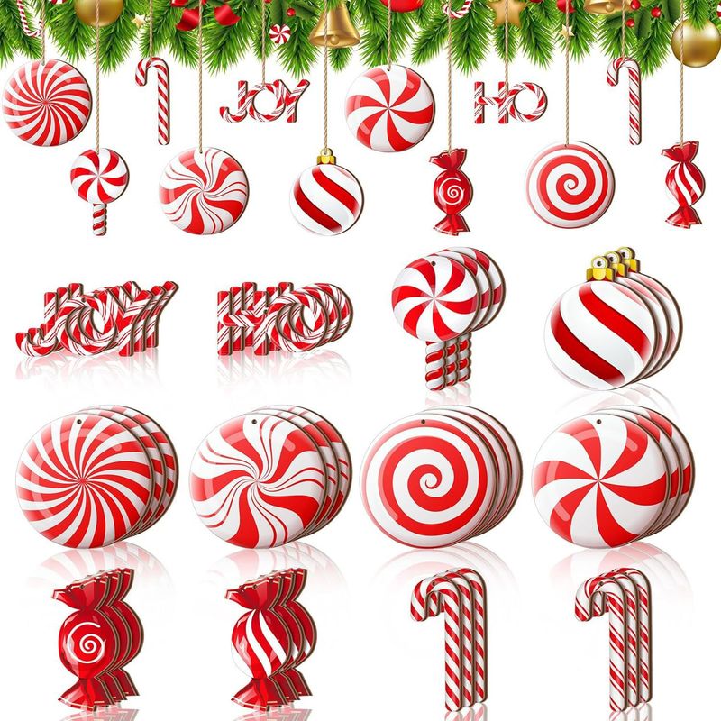 TIOZONEY - 36pcs Juego de adornos de Navidad