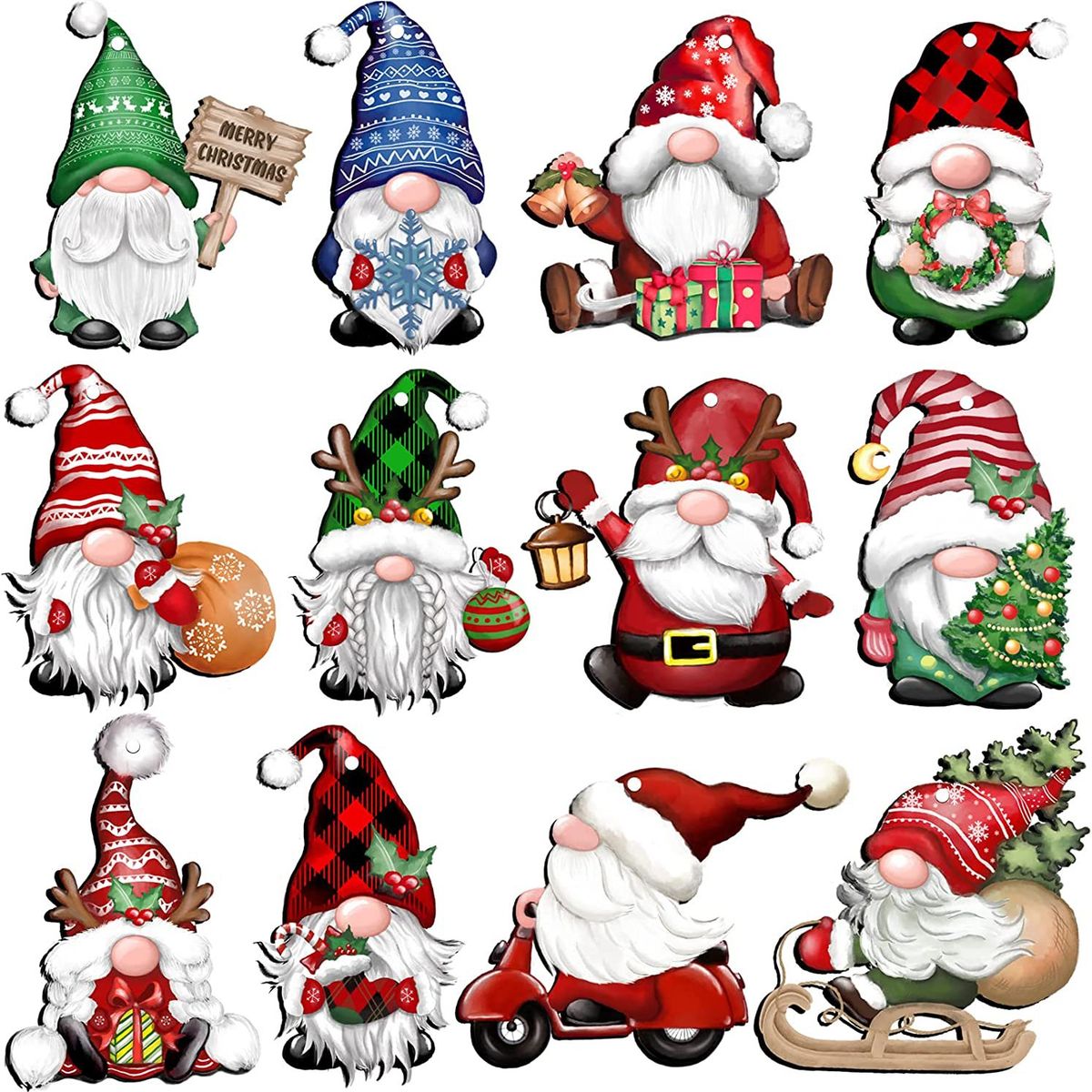 TIOZONEY - 36pcs Juego de adornos de Navidad