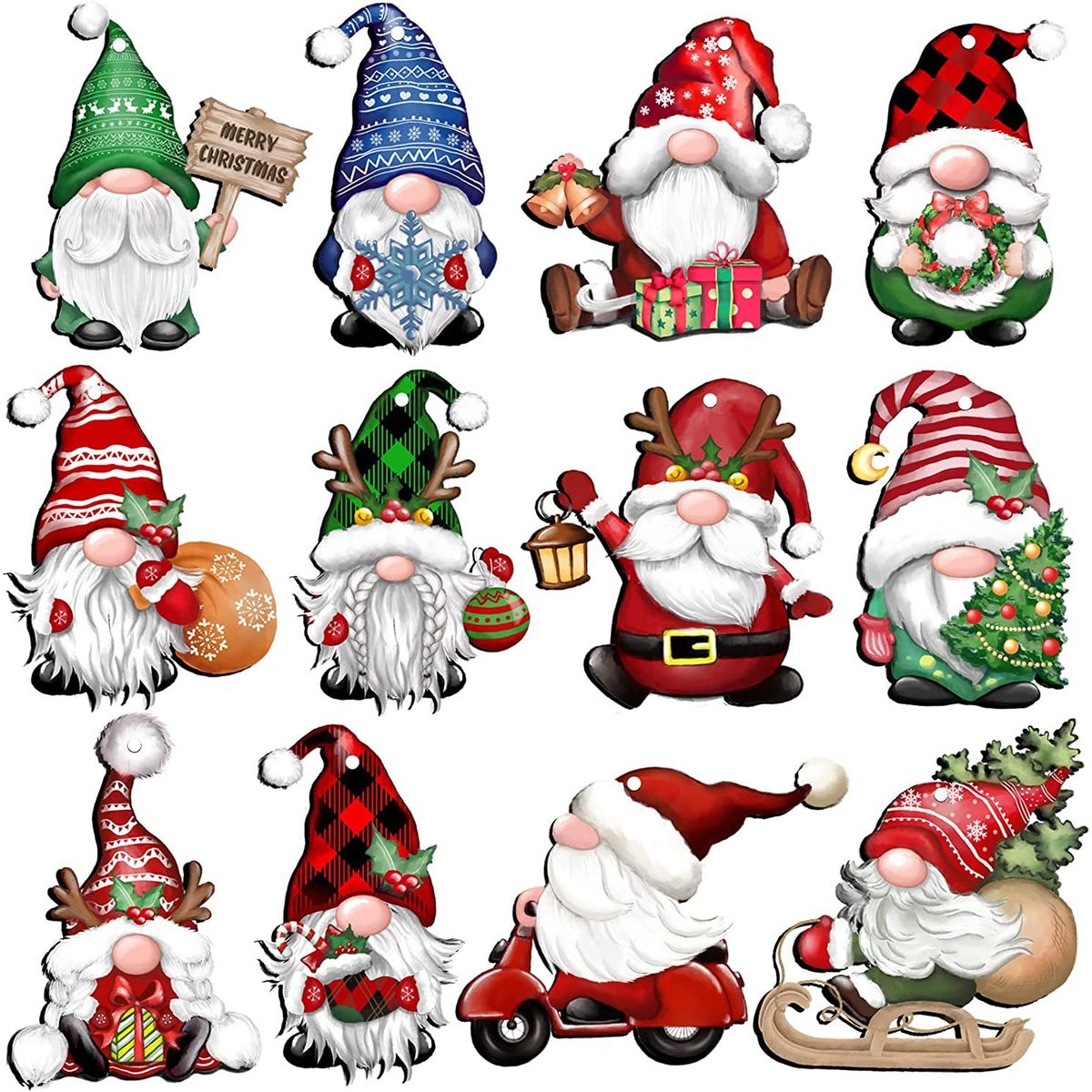 TIOZONEY - 36pcs Juego de adornos de Navidad