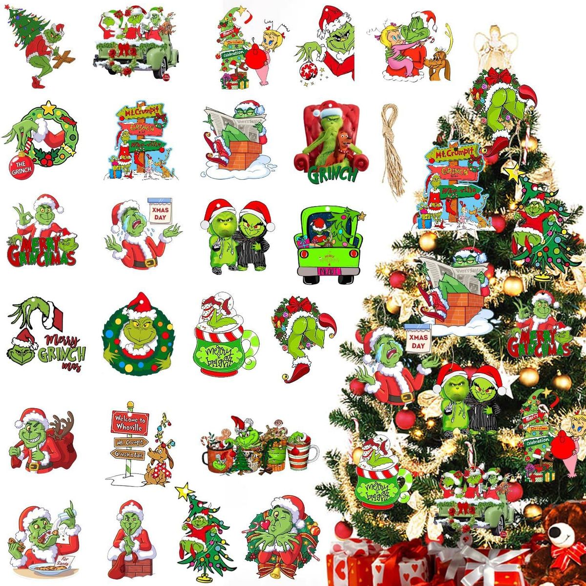 TIOZONEY - 48 decoraciones navideñas