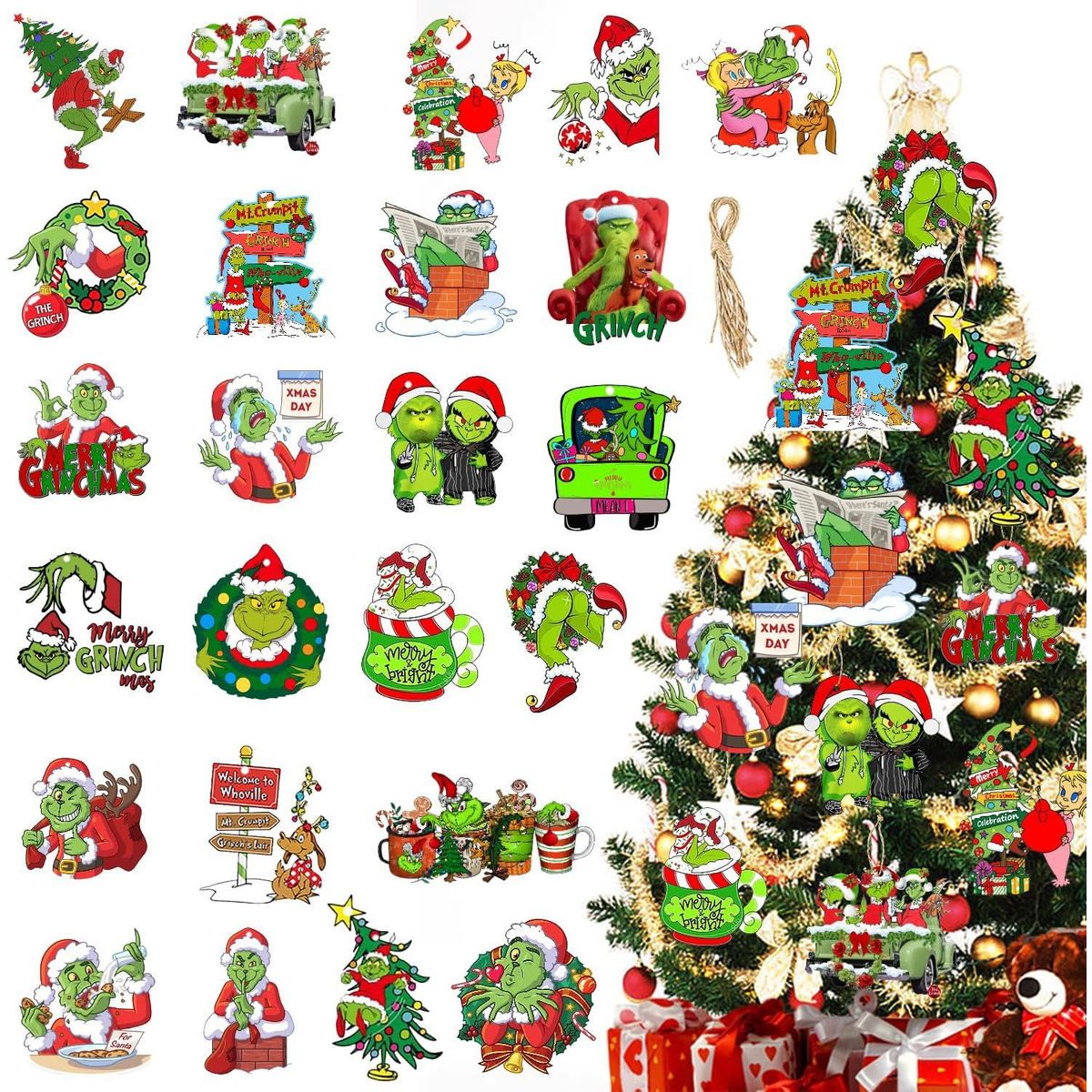 TIOZONEY - 48 decoraciones navideñas