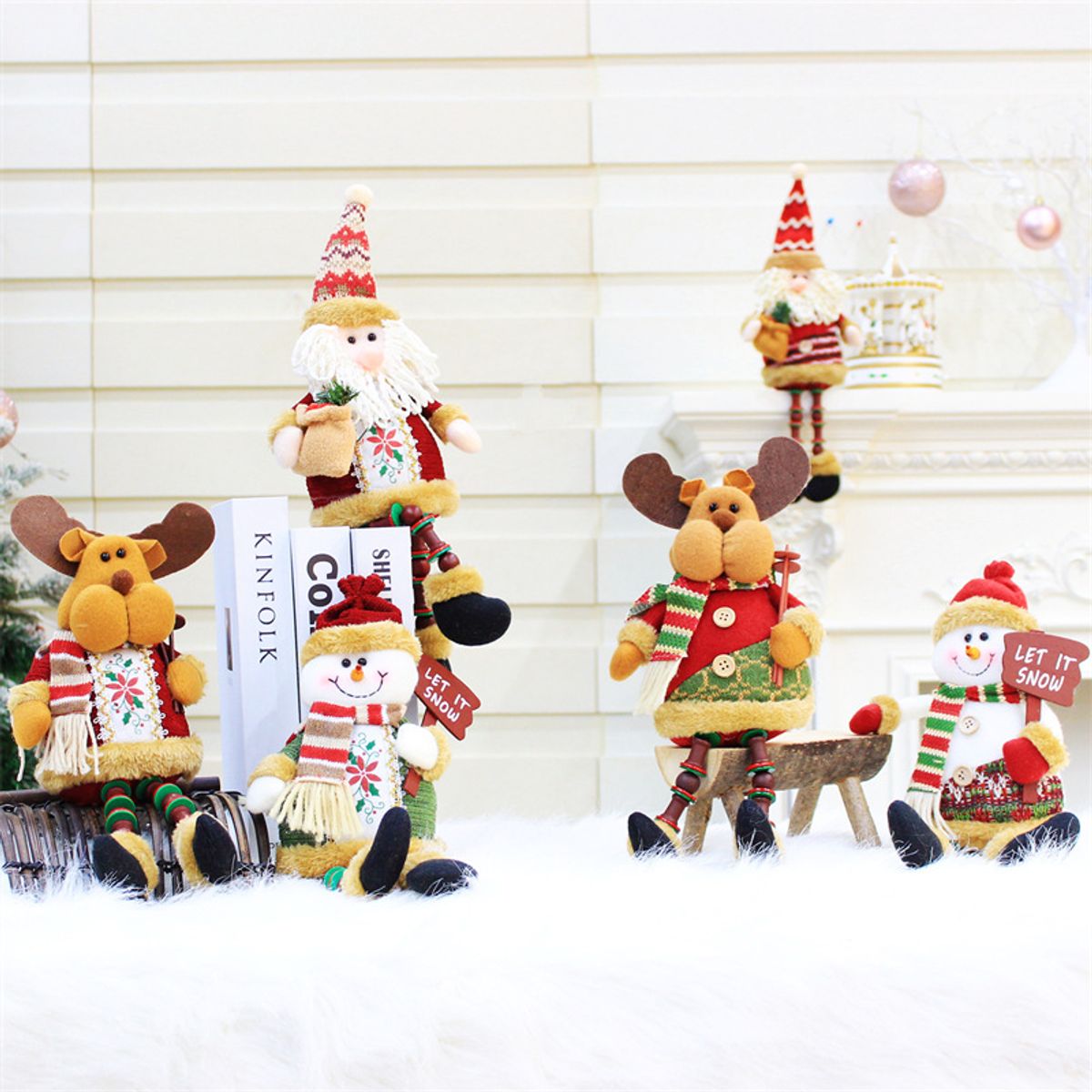 TIOZONEY - Adornos de escritorio de Navidad