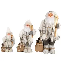 TIOZONEY - Muñeco blanco de Papá Noel 30cm