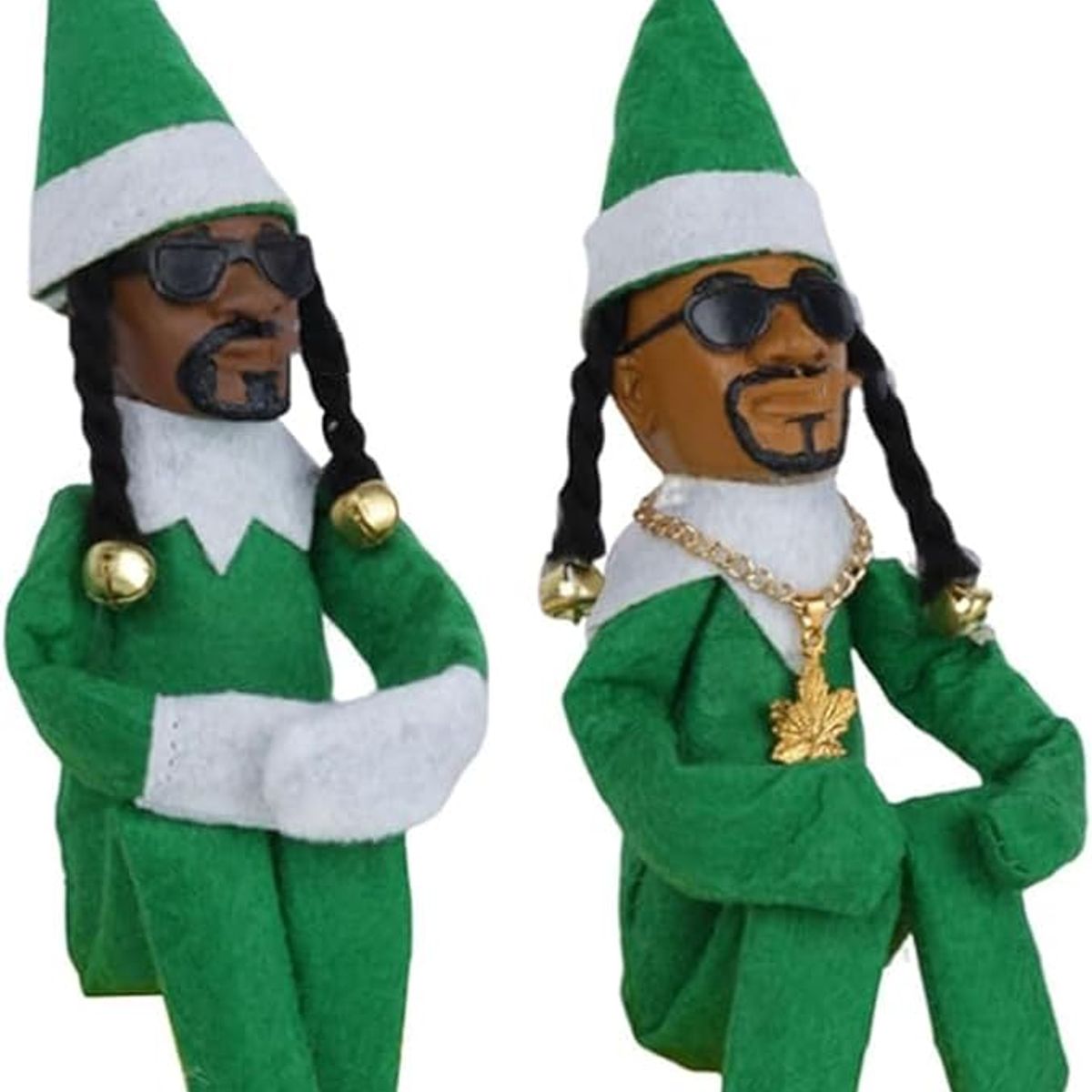 TIOZONEY - Snoop on a Stoop Muñeco Elfo de Navidad 2pcs