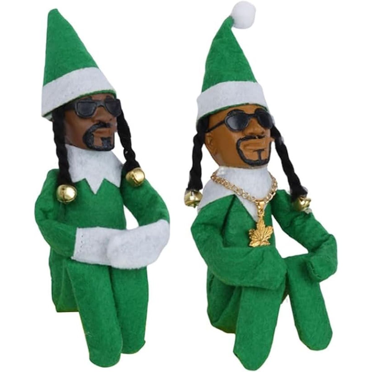 TIOZONEY - Snoop on a Stoop Muñeco Elfo de Navidad 2pcs