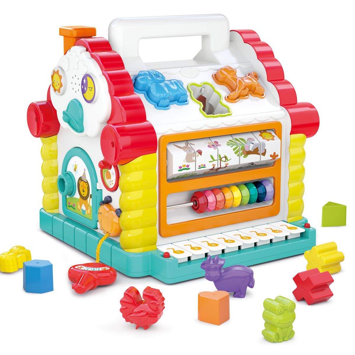 BBQOOL - Juguete de Encaje Montessori Casita de Actividades Infantil
