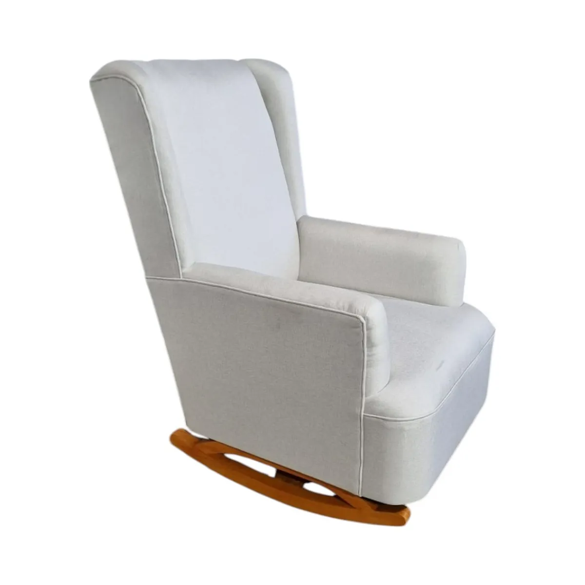 DISEÑOS VALESTRINI - SILLON MECEDOR LINO CRUDO