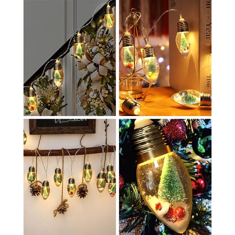 TIOZONEY - luces de Navidad de para decoración interior de dormitorio