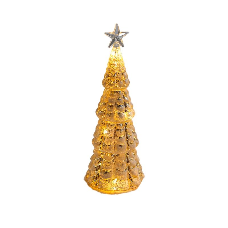 TIOZONEY - Luces de decoración navideña - árbol de Navidad 24CM