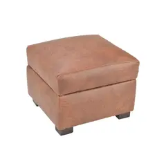 BILDUN - Pouf Cuero Sintético Color Café