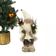 TIOZONEY - Decoración de mesa navideña - Santa Claus 23 cm