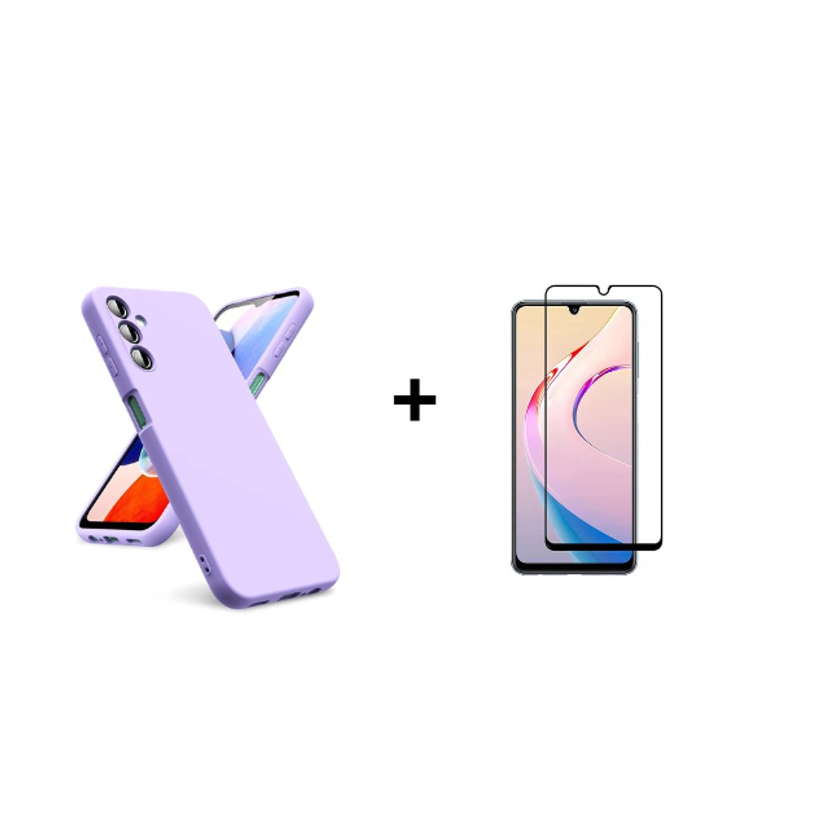 GENERICO - Kit Carcasa Silicona Con Lamina de Vidrio Para Samsung A36